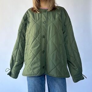 Gap Liner Jacket Quilted Green XL